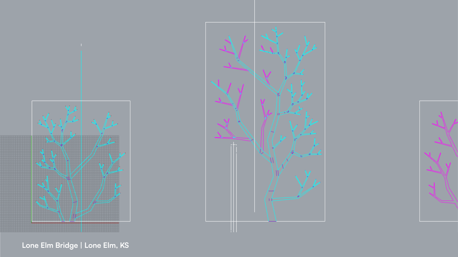 original linework for tree pillar design