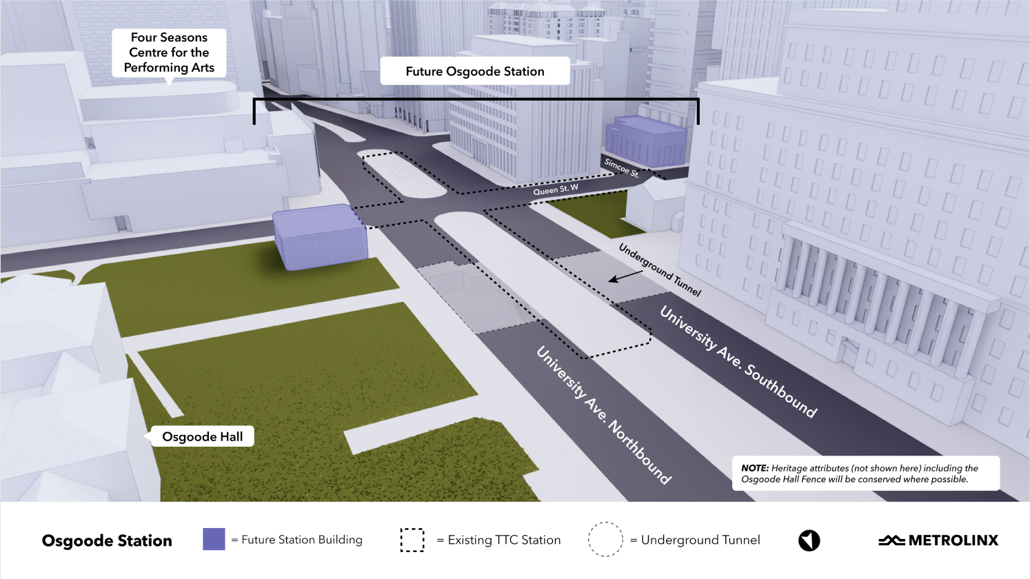 Toronto 3D map - Osgoode Station Future Station