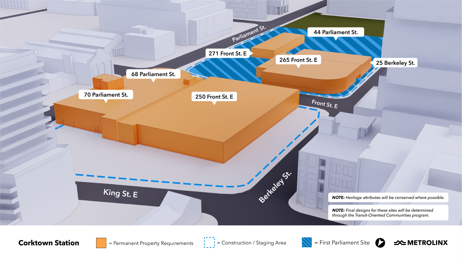Toronto 3D map - Corktown Impact