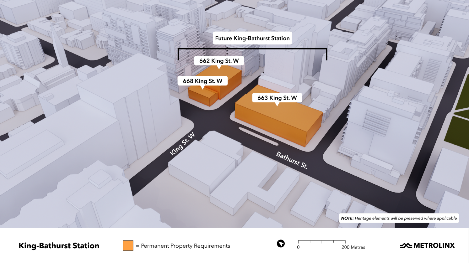 Toronto 3D map - King Bathurst Impact