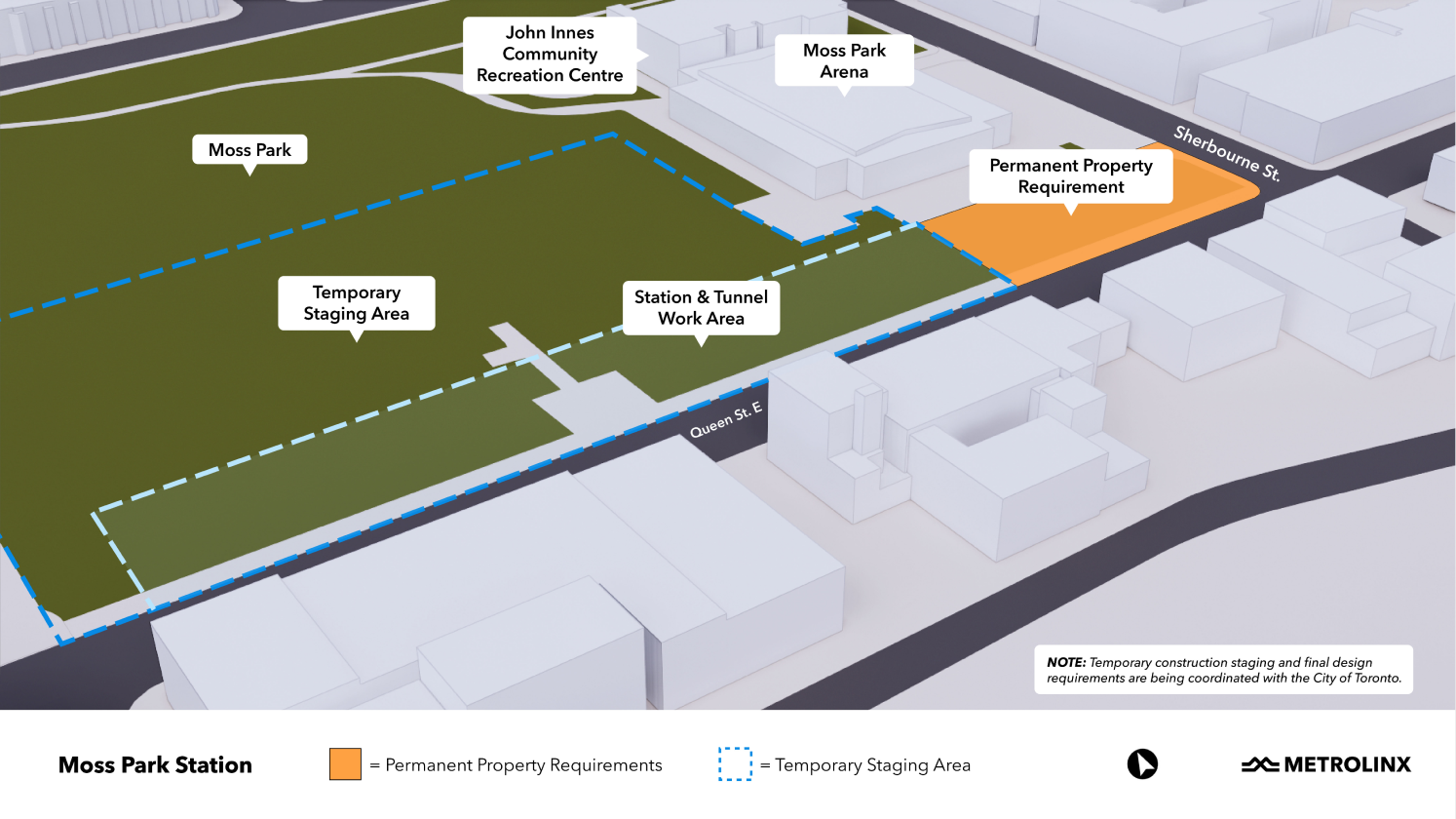 Toronto 3D map - Moss Park Impact