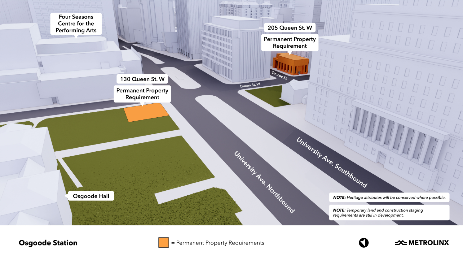 Toronto 3D map - Osgoode Station Impact