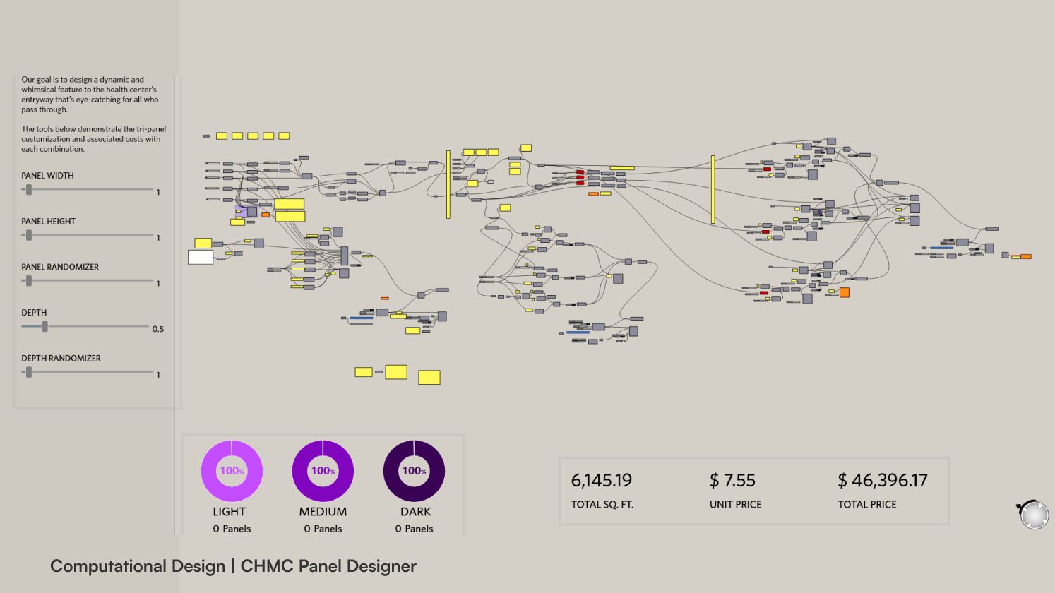 screenshot of 3D parametric program