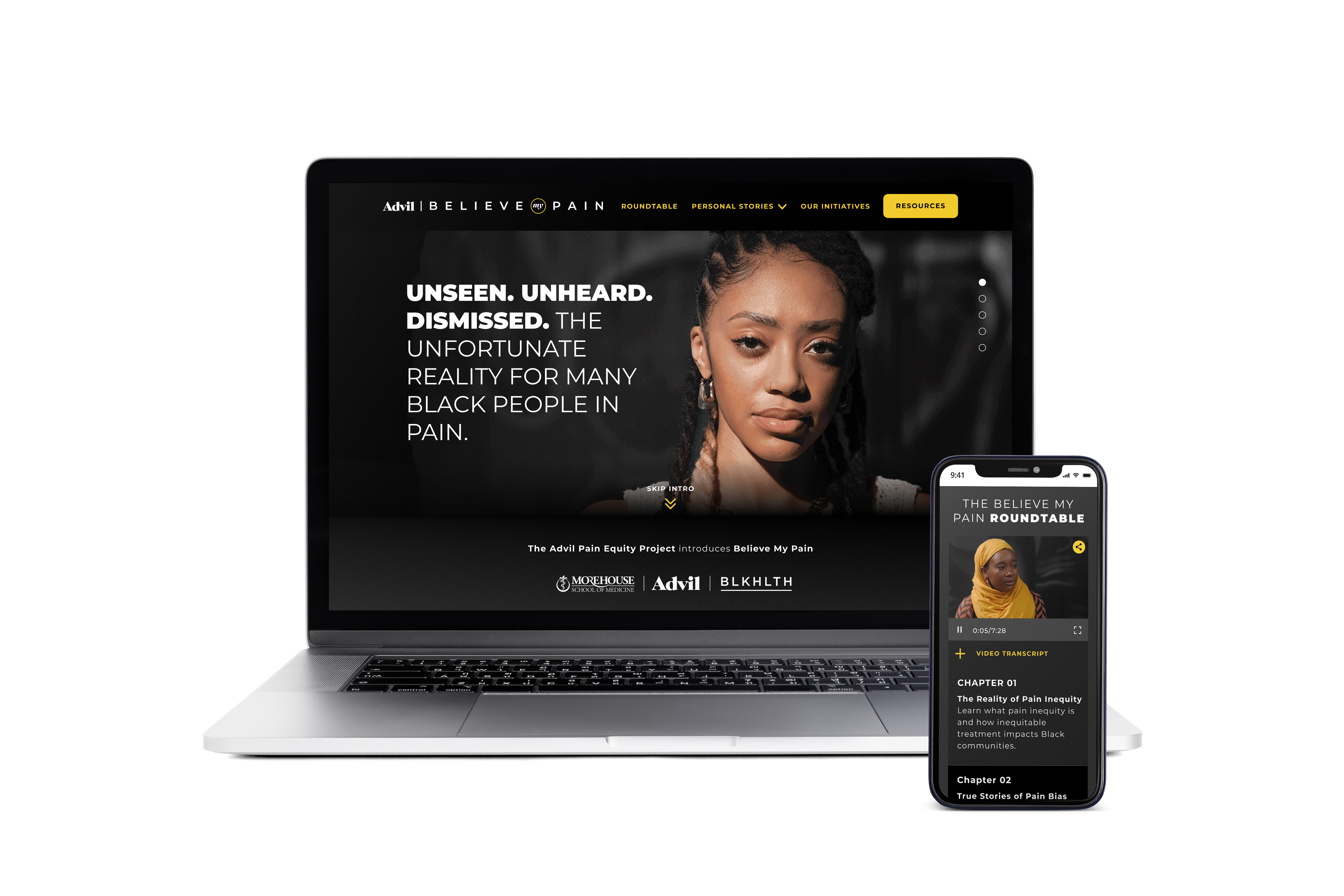 A laptop and mobile mockup of Etiysai personal story page
