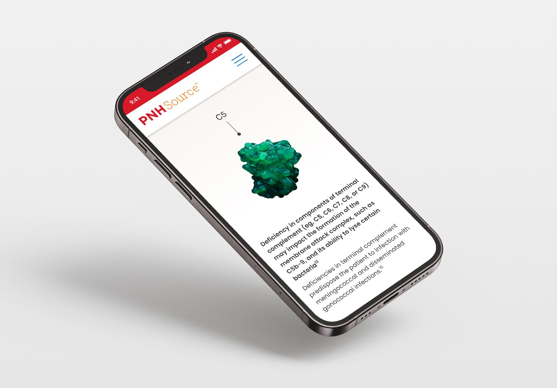 hero image of pnh source molecule on mobile