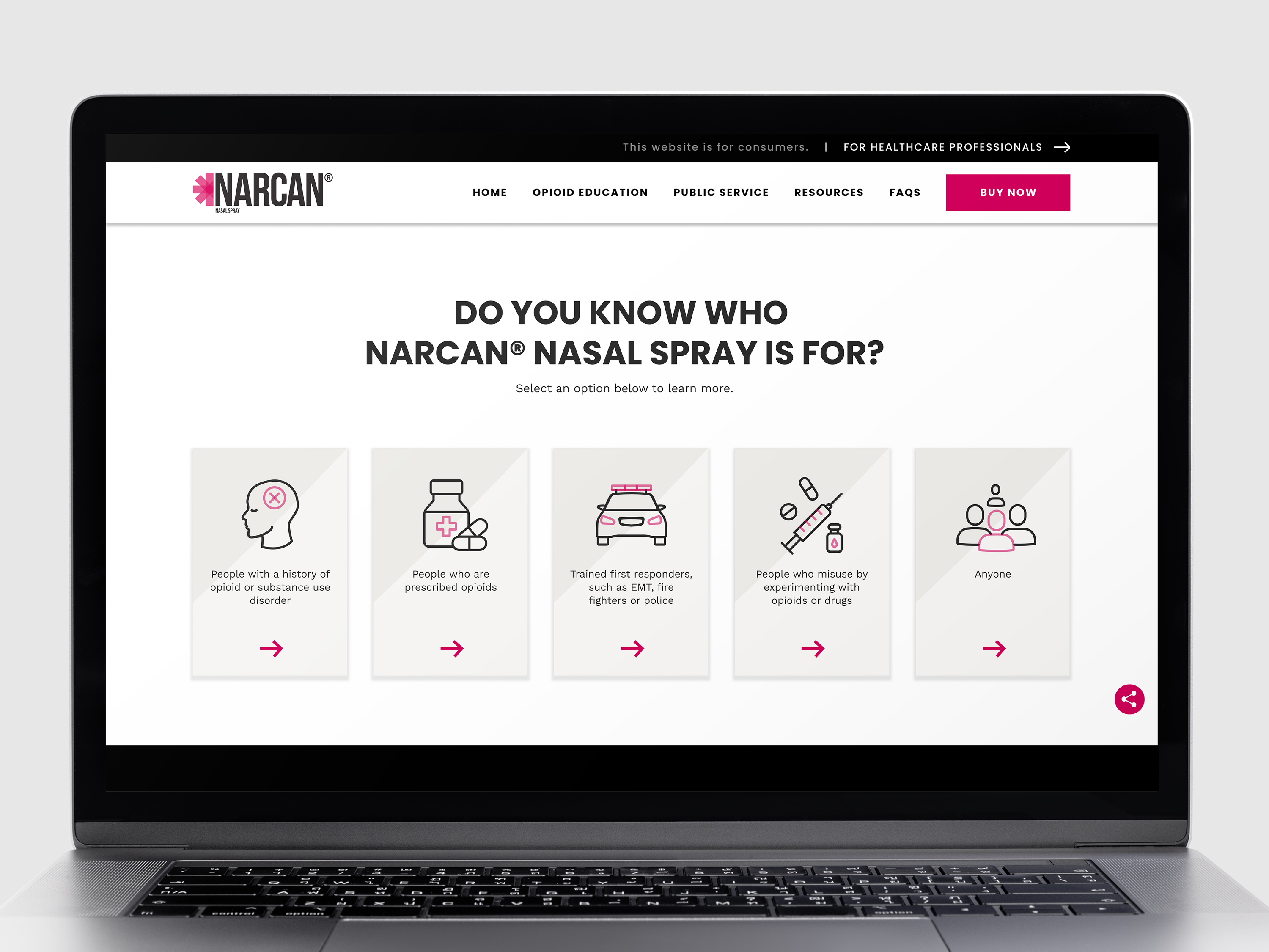 Desktop view of Do you know who narcan nasal spray for?
